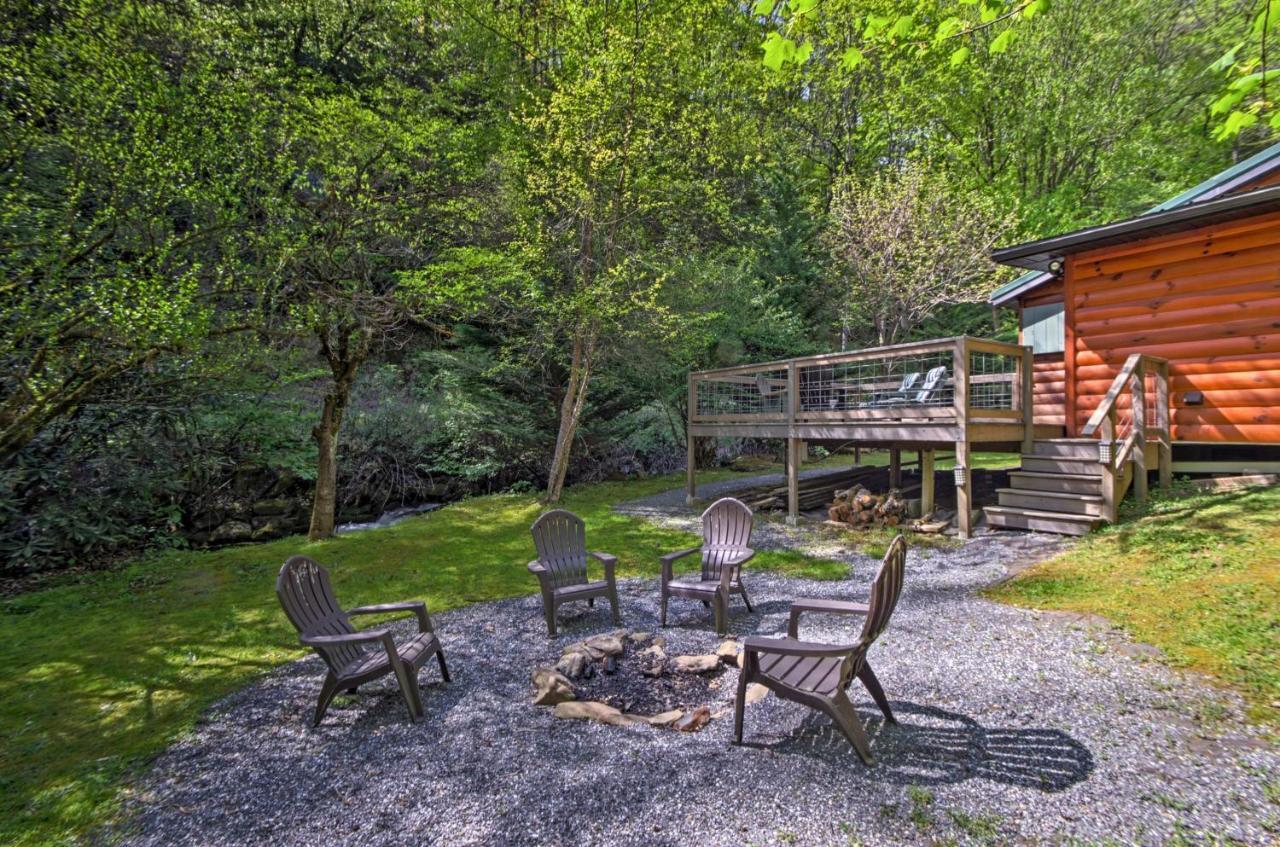 Bryson City Cabin With Fire Pit On Coopers Creek! 외부 사진