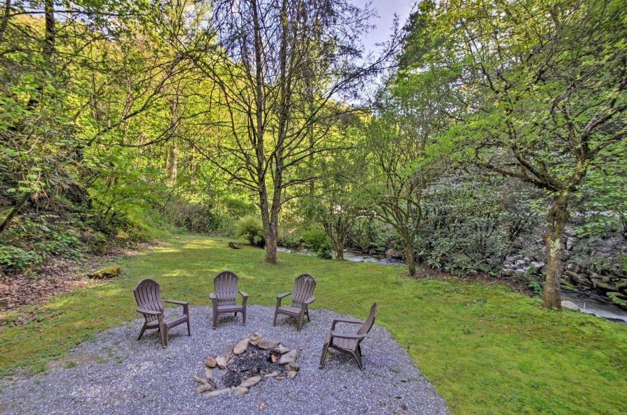 Bryson City Cabin With Fire Pit On Coopers Creek! 외부 사진