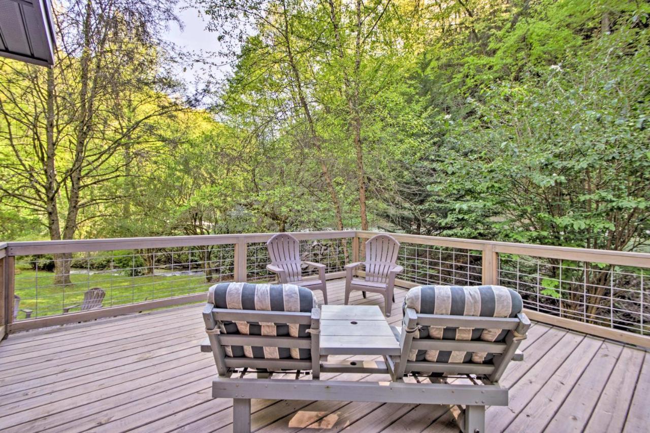 Bryson City Cabin With Fire Pit On Coopers Creek! 외부 사진